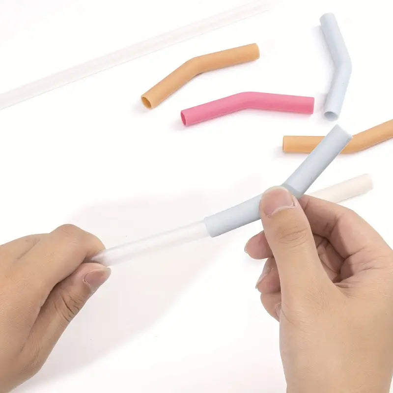 8pcs Silicone Straw Tips For Lizzard Voyager, Cruiser or Stanley Cup
