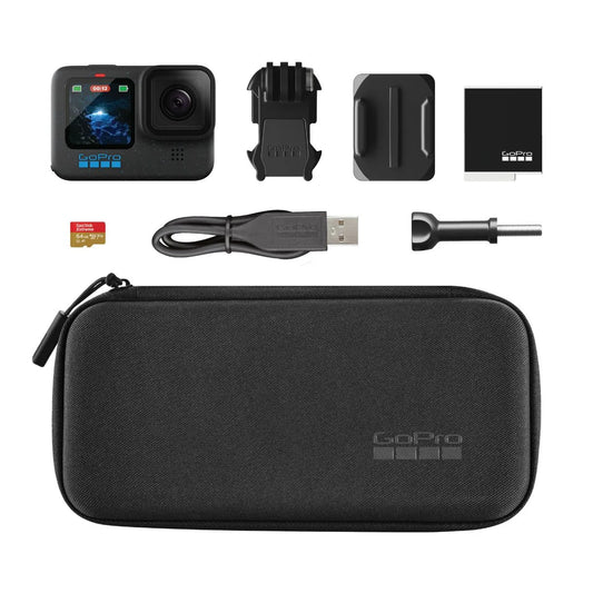 GoPro HERO12 Action Camera Speciality Bundle with 64GB Memory Card - Black
