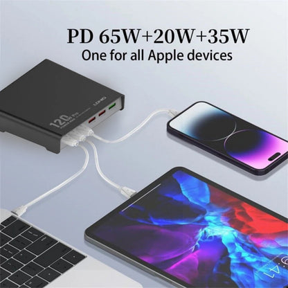 LDNIO Q605 PD 120W Super Fast Desktop Charging 3 USB-C + 3 USB-A Ports Adapter ** COMPATIBLE WITH DJI MAVIC 3, AIR 3/S, MINI 4 PRO**